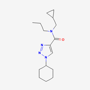 molecular formula C16H26N4O B3781409 1-cyclohexyl-N-(cyclopropylmethyl)-N-propyl-1H-1,2,3-triazole-4-carboxamide 