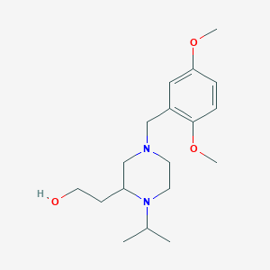 2-[4-(2,5-dimethoxybenzyl)-1-isopropyl-2-piperazinyl]ethanol