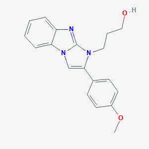 3-[2-(4-methoxyphenyl)-1H-imidazo[1,2-a]benzimidazol-1-yl]-1-propanol