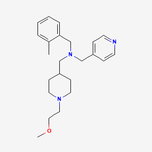 1-[1-(2-methoxyethyl)-4-piperidinyl]-N-(2-methylbenzyl)-N-(4-pyridinylmethyl)methanamine