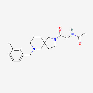 N-{2-[7-(3-methylbenzyl)-2,7-diazaspiro[4.5]dec-2-yl]-2-oxoethyl}acetamide