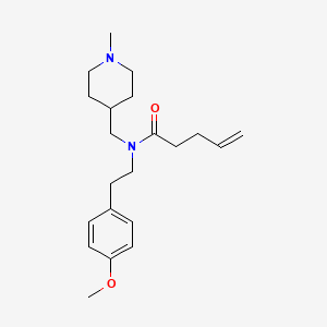 N-[2-(4-methoxyphenyl)ethyl]-N-[(1-methyl-4-piperidinyl)methyl]-4-pentenamide