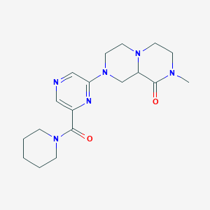 2-methyl-8-[6-(piperidin-1-ylcarbonyl)pyrazin-2-yl]hexahydro-2H-pyrazino[1,2-a]pyrazin-1(6H)-one