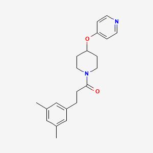 4-({1-[3-(3,5-dimethylphenyl)propanoyl]piperidin-4-yl}oxy)pyridine