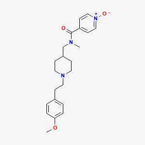 molecular formula C22H29N3O3 B3781637 N-({1-[2-(4-methoxyphenyl)ethyl]-4-piperidinyl}methyl)-N-methylisonicotinamide 1-oxide 