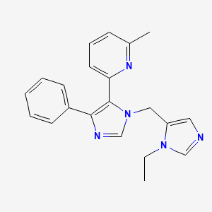 2-{1-[(1-ethyl-1H-imidazol-5-yl)methyl]-4-phenyl-1H-imidazol-5-yl}-6-methylpyridine