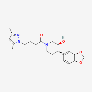 1-[(3S,4S)-4-(1,3-benzodioxol-5-yl)-3-hydroxypiperidin-1-yl]-4-(3,5-dimethylpyrazol-1-yl)butan-1-one