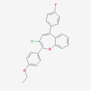 3-Chloro-2-(4-ethoxyphenyl)-5-(4-fluorophenyl)-1-benzoxepine