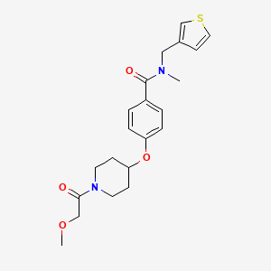 4-{[1-(methoxyacetyl)-4-piperidinyl]oxy}-N-methyl-N-(3-thienylmethyl)benzamide