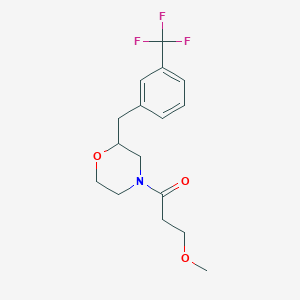 4-(3-methoxypropanoyl)-2-[3-(trifluoromethyl)benzyl]morpholine