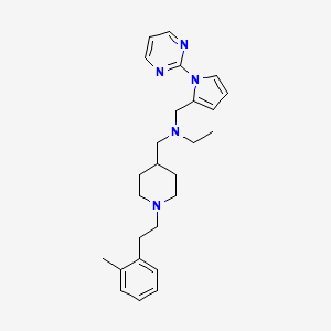 N-({1-[2-(2-methylphenyl)ethyl]-4-piperidinyl}methyl)-N-{[1-(2-pyrimidinyl)-1H-pyrrol-2-yl]methyl}ethanamine