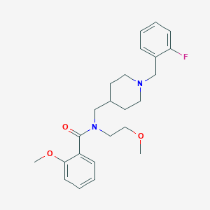 N-{[1-(2-fluorobenzyl)-4-piperidinyl]methyl}-2-methoxy-N-(2-methoxyethyl)benzamide