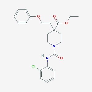 ethyl 1-{[(2-chlorophenyl)amino]carbonyl}-4-(2-phenoxyethyl)-4-piperidinecarboxylate