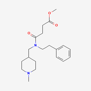 Methyl 4-[(1-methylpiperidin-4-yl)methyl-(2-phenylethyl)amino]-4-oxobutanoate