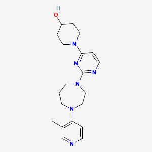 1-[2-[4-(3-Methylpyridin-4-yl)-1,4-diazepan-1-yl]pyrimidin-4-yl]piperidin-4-ol