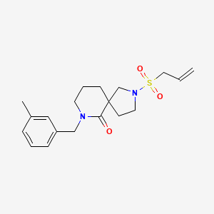 molecular formula C19H26N2O3S B3781847 2-(allylsulfonyl)-7-(3-methylbenzyl)-2,7-diazaspiro[4.5]decan-6-one 