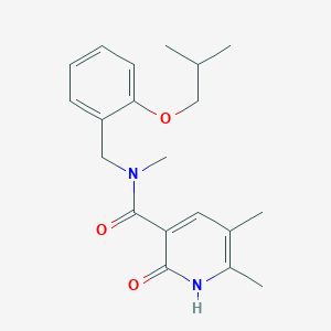 N-(2-isobutoxybenzyl)-N,5,6-trimethyl-2-oxo-1,2-dihydropyridine-3-carboxamide