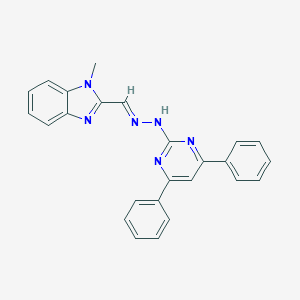 1-methyl-1H-benzimidazole-2-carbaldehyde (4,6-diphenyl-2-pyrimidinyl)hydrazone