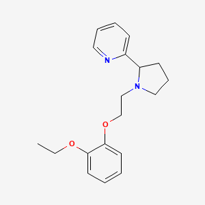 molecular formula C19H24N2O2 B3781957 2-{1-[2-(2-ethoxyphenoxy)ethyl]pyrrolidin-2-yl}pyridine 