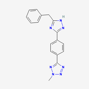 5-[4-(5-benzyl-1H-1,2,4-triazol-3-yl)phenyl]-2-methyltetrazole