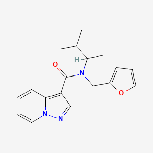 N-(1,2-dimethylpropyl)-N-(2-furylmethyl)pyrazolo[1,5-a]pyridine-3-carboxamide