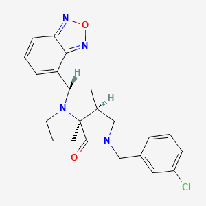 (3aS*,5S*,9aS*)-5-(2,1,3-benzoxadiazol-4-yl)-2-(3-chlorobenzyl)hexahydro-7H-pyrrolo[3,4-g]pyrrolizin-1(2H)-one