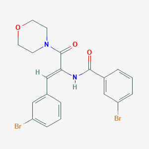 molecular formula C20H18Br2N2O3 B378202 3-bromo-N-[2-(3-bromophenyl)-1-(4-morpholinylcarbonyl)vinyl]benzamide 