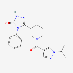 5-{1-[(1-isopropyl-1H-pyrazol-4-yl)carbonyl]piperidin-3-yl}-4-phenyl-2,4-dihydro-3H-1,2,4-triazol-3-one