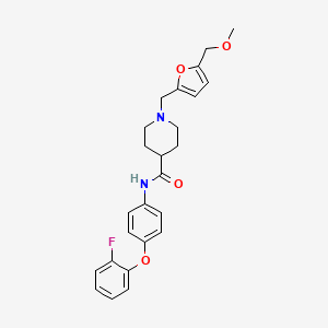 N-[4-(2-fluorophenoxy)phenyl]-1-{[5-(methoxymethyl)-2-furyl]methyl}-4-piperidinecarboxamide