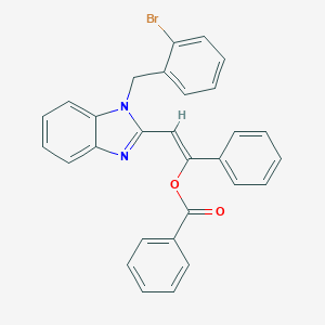 2-[1-(2-bromobenzyl)-1H-benzimidazol-2-yl]-1-phenylvinyl benzoate