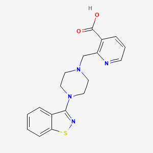 2-{[4-(1,2-benzisothiazol-3-yl)piperazin-1-yl]methyl}nicotinic acid