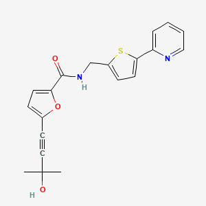 molecular formula C20H18N2O3S B3782219 5-(3-hydroxy-3-methylbut-1-yn-1-yl)-N-[(5-pyridin-2-yl-2-thienyl)methyl]-2-furamide 