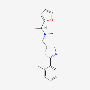 1-(2-furyl)-N-methyl-N-{[2-(2-methylphenyl)-1,3-thiazol-5-yl]methyl}ethanamine