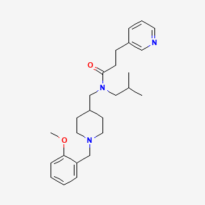 N-isobutyl-N-{[1-(2-methoxybenzyl)-4-piperidinyl]methyl}-3-(3-pyridinyl)propanamide