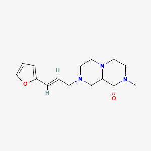 8-[(2E)-3-(2-furyl)prop-2-en-1-yl]-2-methylhexahydro-2H-pyrazino[1,2-a]pyrazin-1(6H)-one