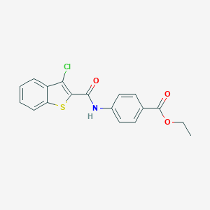 Ethyl 4-{[(3-chloro-1-benzothien-2-yl)carbonyl]amino}benzoate
