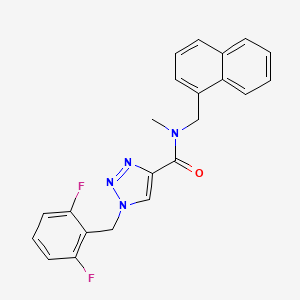 1-[(2,6-difluorophenyl)methyl]-N-methyl-N-(naphthalen-1-ylmethyl)triazole-4-carboxamide