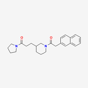 1-(2-naphthylacetyl)-3-[3-oxo-3-(1-pyrrolidinyl)propyl]piperidine