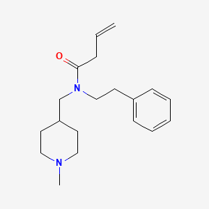 (2E)-N-[(1-methylpiperidin-4-yl)methyl]-N-(2-phenylethyl)but-2-enamide