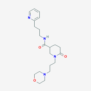 1-[3-(4-morpholinyl)propyl]-6-oxo-N-[3-(2-pyridinyl)propyl]-3-piperidinecarboxamide