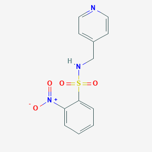 molecular formula C12H11N3O4S B378245 2-nitro-N-(pyridin-4-ylmethyl)benzenesulfonamide CAS No. 332109-11-2