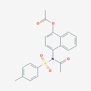 4-{Acetyl[(4-methylphenyl)sulfonyl]amino}-1-naphthyl acetate