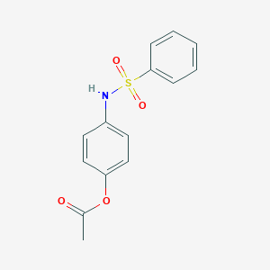 4-[(Phenylsulfonyl)amino]phenyl acetate