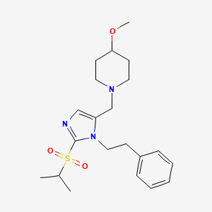 1-{[2-(isopropylsulfonyl)-1-(2-phenylethyl)-1H-imidazol-5-yl]methyl}-4-methoxypiperidine