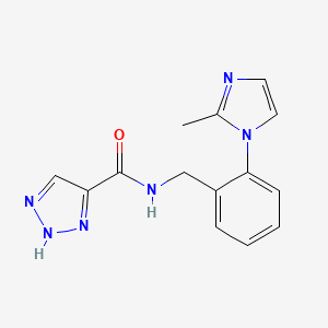 N-[[2-(2-methylimidazol-1-yl)phenyl]methyl]-2H-triazole-4-carboxamide