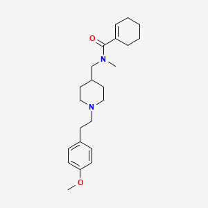 molecular formula C23H34N2O2 B3782650 N-[[1-[2-(4-methoxyphenyl)ethyl]piperidin-4-yl]methyl]-N-methylcyclohexene-1-carboxamide 