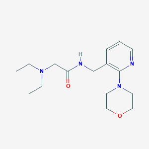 N~2~,N~2~-diethyl-N~1~-{[2-(4-morpholinyl)-3-pyridinyl]methyl}glycinamide