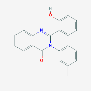 molecular formula C21H16N2O2 B378269 2-(2-hydroxyphenyl)-3-(3-methylphenyl)-4(3H)-quinazolinone 