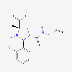 methyl (2S,4S,5R)-5-(2-chlorophenyl)-1,2-dimethyl-4-(prop-2-enylcarbamoyl)pyrrolidine-2-carboxylate