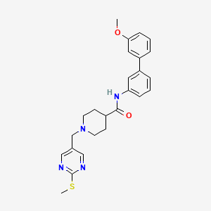 N-(3'-methoxy-3-biphenylyl)-1-{[2-(methylthio)-5-pyrimidinyl]methyl}-4-piperidinecarboxamide